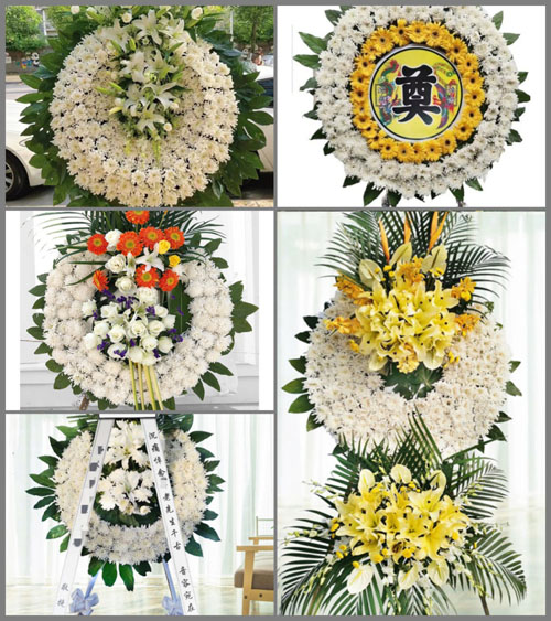 上海奉贤区奉城镇洪东村花圈速递